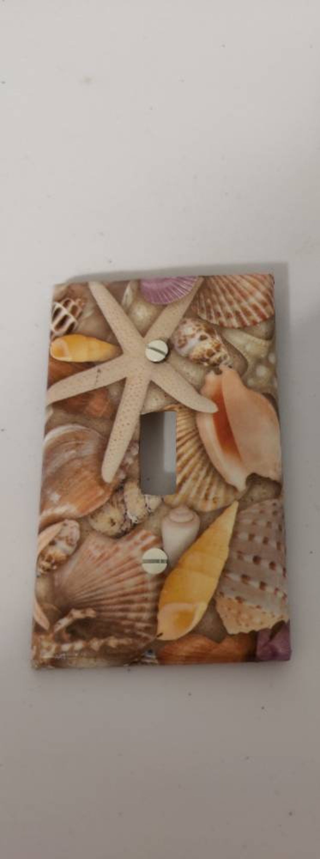 Sea Shells Decoupage Light Switch Plate Free Shipping Etsy