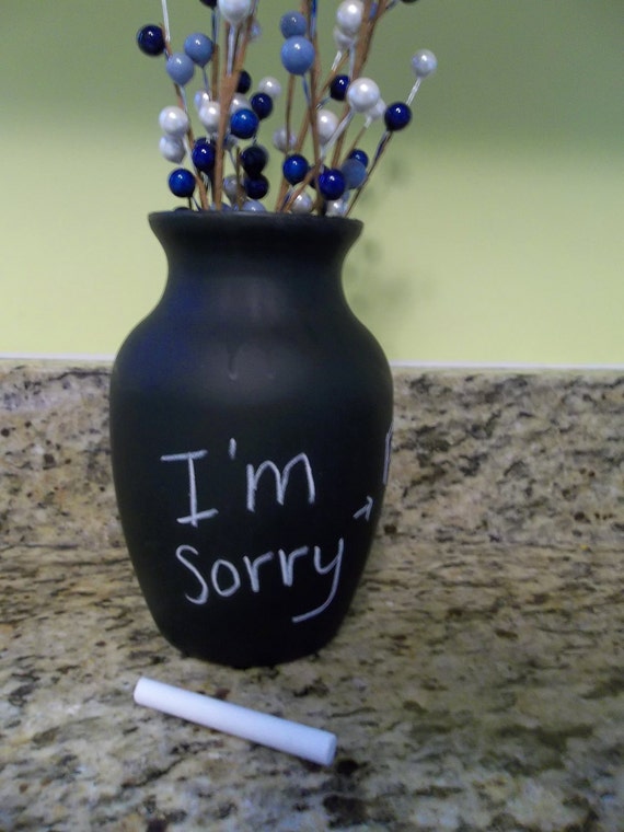 Items similar to Chalkboard Vase on Etsy