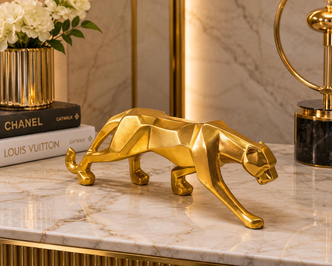 Jaguar Statue Gold - Etsy