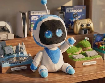 アストロボットぬいぐるみ：ゲーマー、コレクター、部屋の装飾に最適なソフトロボットキャラクター人形