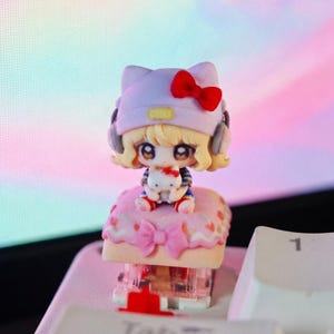 Teclas de resina Overwatch Juno Kiriko / Accesorios para teclados mecánicos / Regalo para gamers