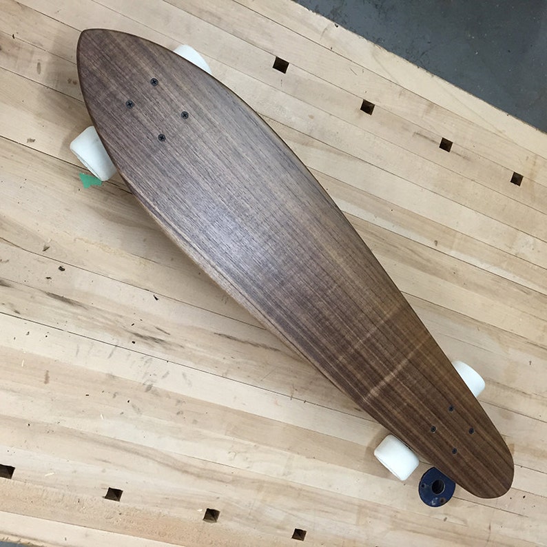 Custom Wood Skateboard Longboard Solid Walnut Made to Etsy