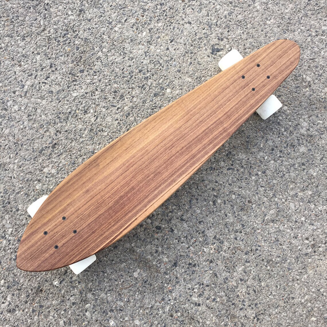 Custom Wood Skateboard Longboard Solid Walnut Made to Etsy