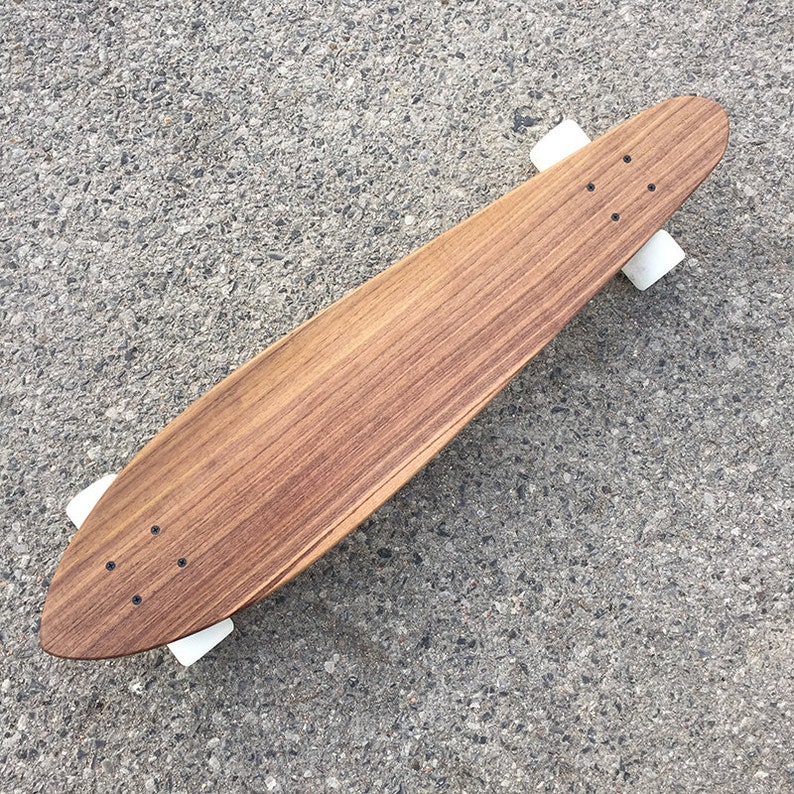 Custom Wood Skateboard Longboard Solid Walnut Made to - Etsy