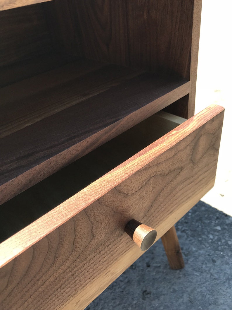 Walnut Nightstand / Bedside Table Made to Order Etsy