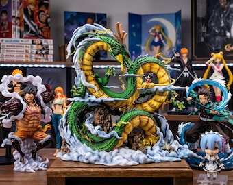 Shenron & Son Goku — 24 cm Premium Hand-Painted Collectible Statue Dragon Ball Z Inspired Figure Anime Gift