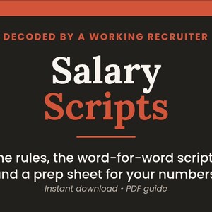 Salary Negotiation Scripts, Negotiate Your Job Offer, Salary Negotiation Template, Counter Offer and Pay Raise Guide, Digital PDF