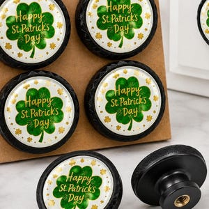 St. Patrick’s Day Shamrock Cabinet Knobs Set of 4