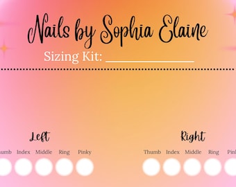 Press on Nails Sizing Kit