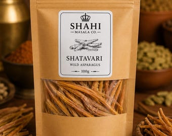 Shatavari Wurzel ganz | Wilder Spargel | Indisches botanisches Kraut