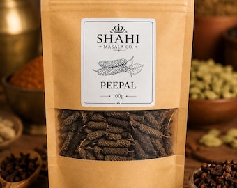 Ganze Lange Paprika (Pippali) | Authentisches indisches Gewürz | Seltene Gourmet Zutat