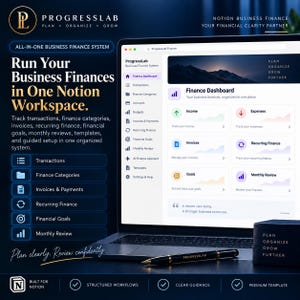 Notion Finance Template | AI Cash Flow, Budget Planner, Expense Tracker, Invoice Dashboard, Subscription Tracker