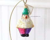 CHRISTMAS CLOWN Ornament by Christopher Radko, Collectible Glass Ornament, Mouth-Blown, Hand-Painted in Poland