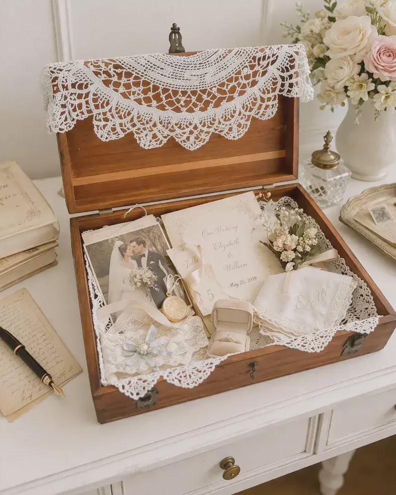 Antique Cedar Box - Etsy