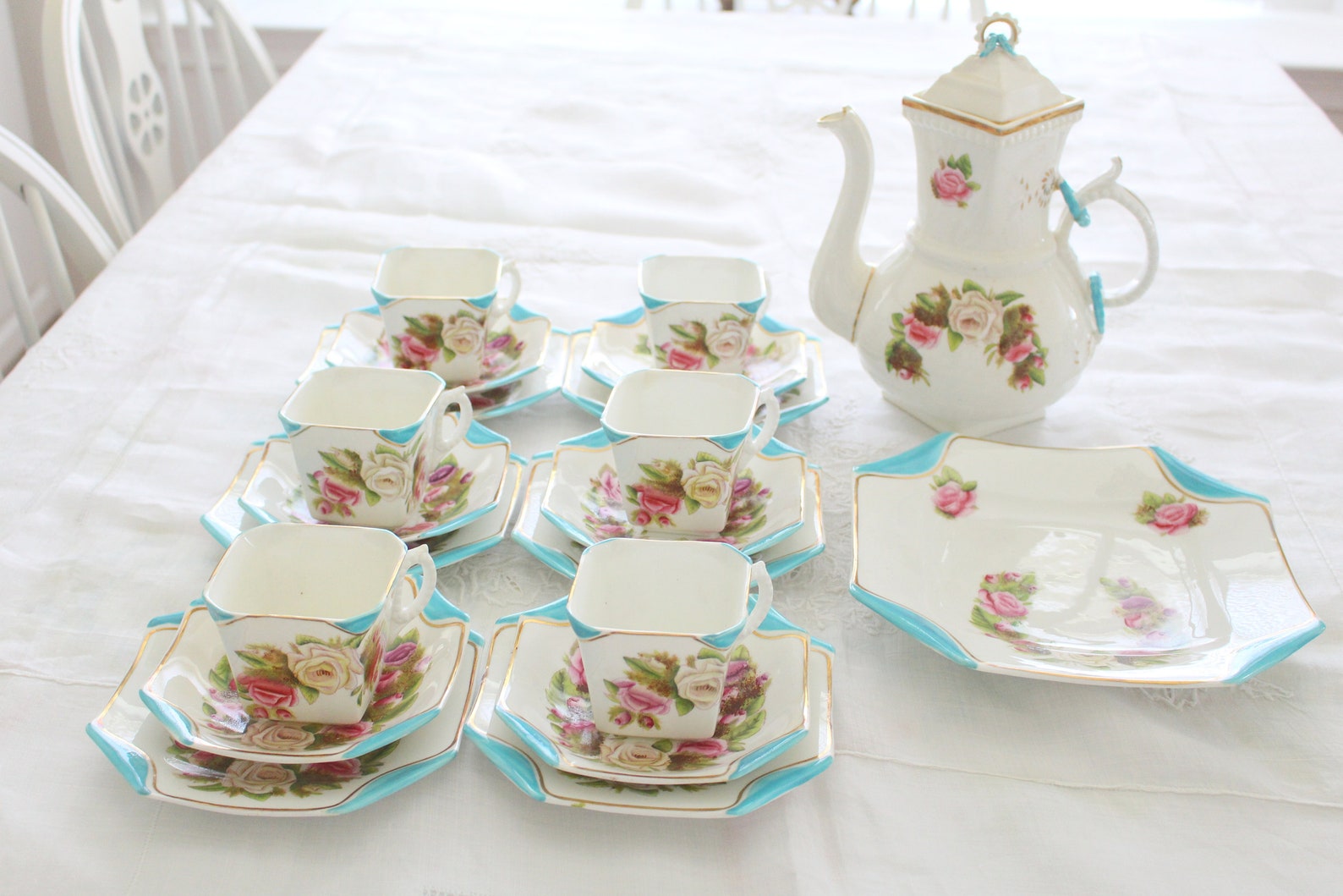 19TH CENTURY English Tea Set 21 Piece Set by S.B. & Son Etsy