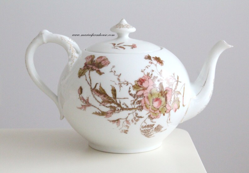 ANTIQUE LIMOGES TEAPOT French Porcelain by Haviland & Co. Etsy