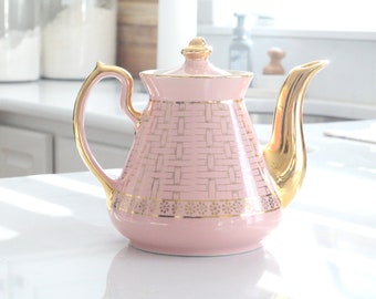 TEAPOT by Hall, Basket Weave Pattern, Gifts for Her, High Tea Party, Hostess or Housewarming Gift Inspiration