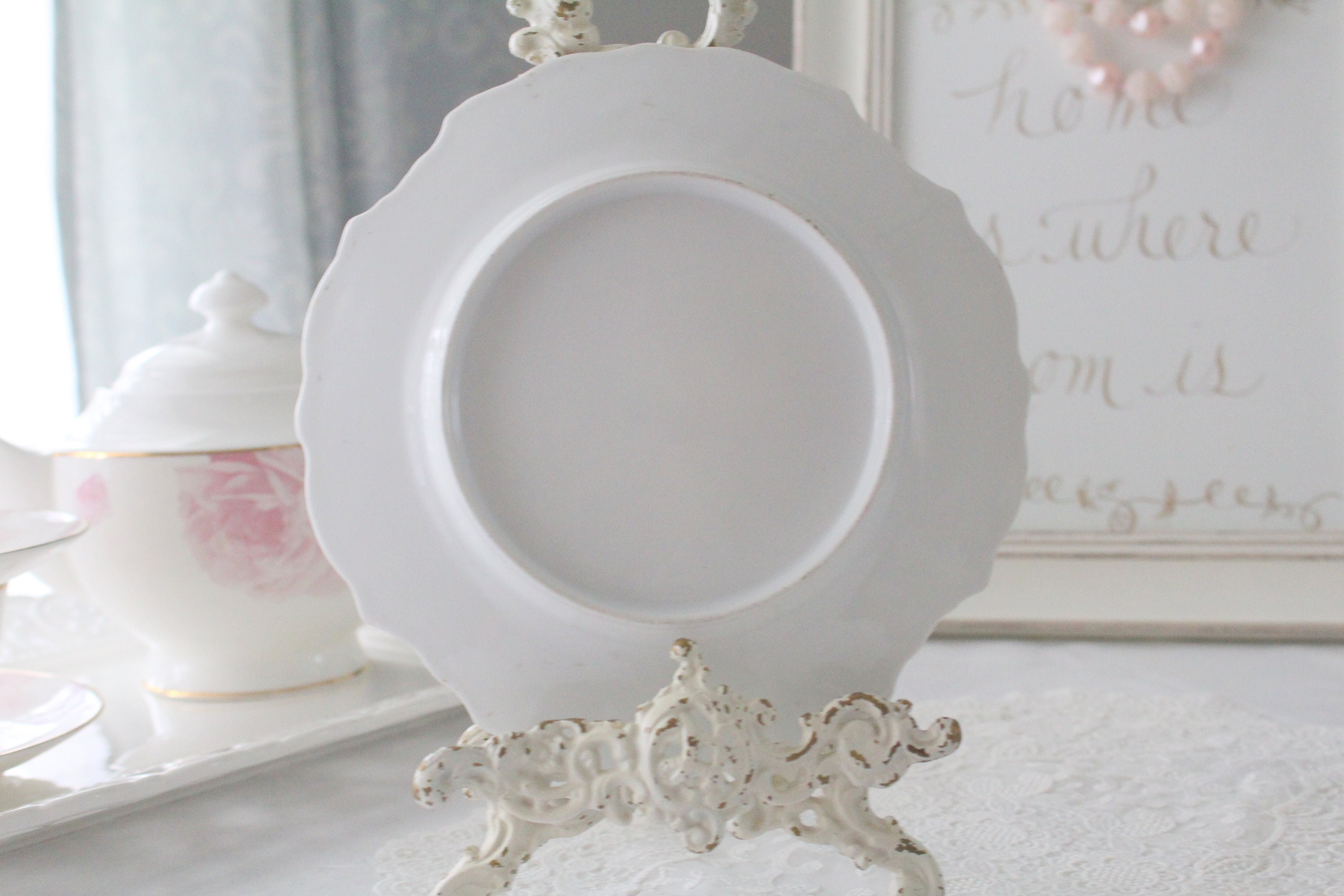 DECORATIVE PLATE Porcelain Plate Wall Decor Housewarming Etsy