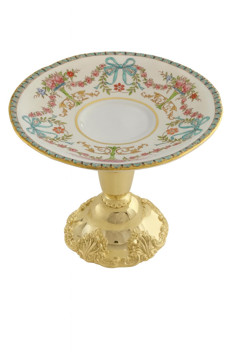 UPCYCLED TIER by Aynsley “rosedale” Pattern, Saucer Pedestal Display ...