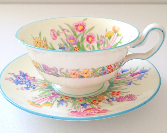 English Bone China Wedgwood Fine Bone China Teacup and Saucer Etsy