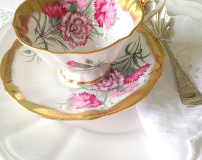 Mid Century Queen Anne English Bone China Wide Mouth Teacup & Etsy