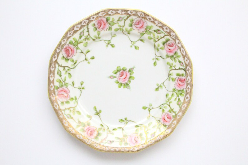 1904+ Collectible Ornate Plate by Morimura Bros. Replacement China ca Gifts for Her Antique Hand Painted PLATE Nippon