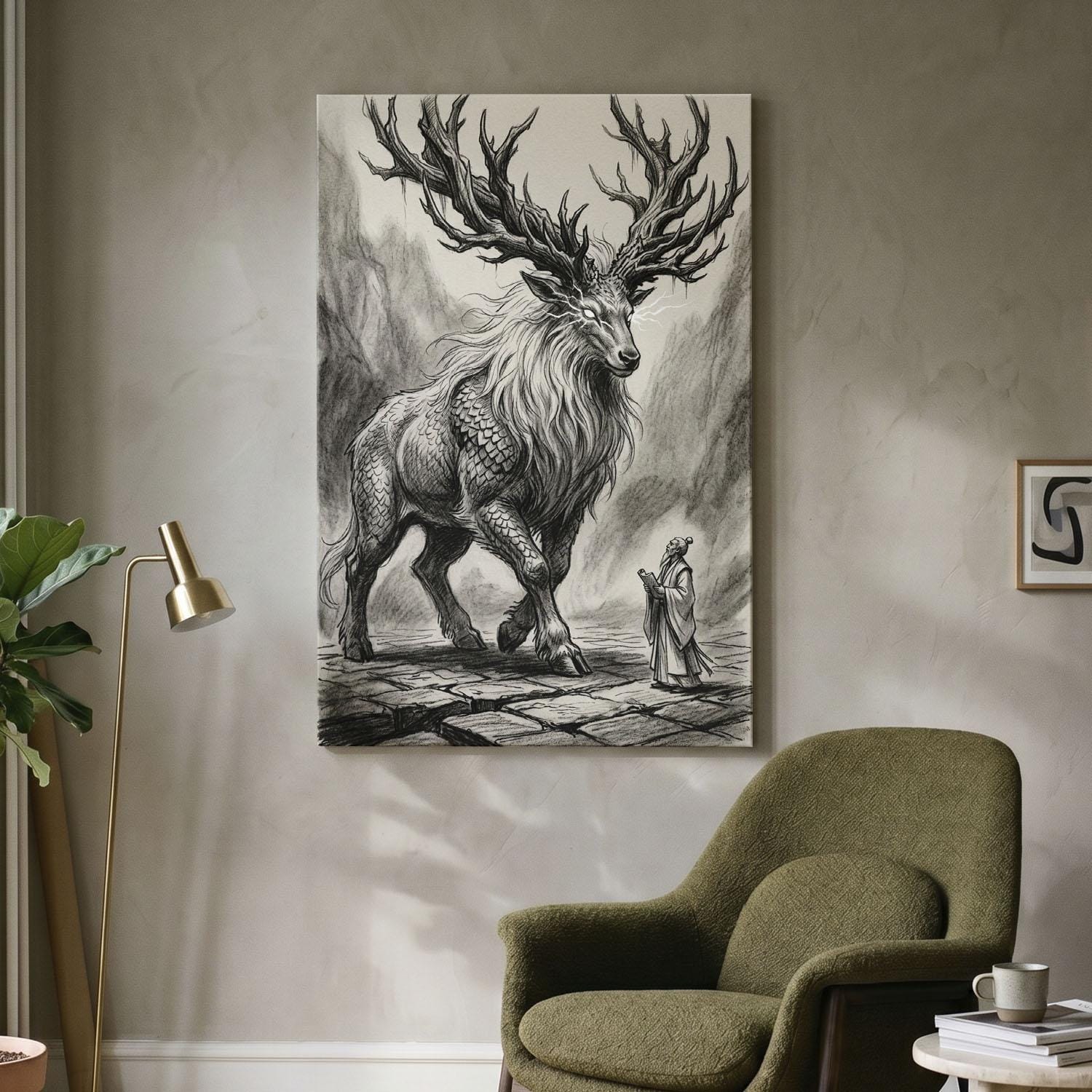 Kirin Drawing - Etsy