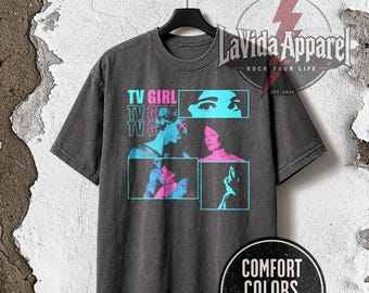 TV Girl Band T-Shirt – Indie Rock Music Apparel, Who Really Cares Album Tee