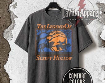 Legend of Sleepy Hollow Shirt, Headless Horseman Gothic Tee, Spooky Season Cotton T-Shirt