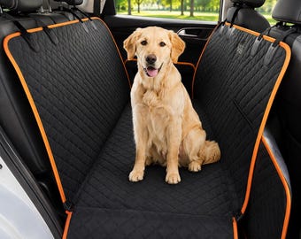 Hamaca acolchada impermeable para perros, protector de asiento trasero para mascotas, alfombrilla de viaje antideslizante.