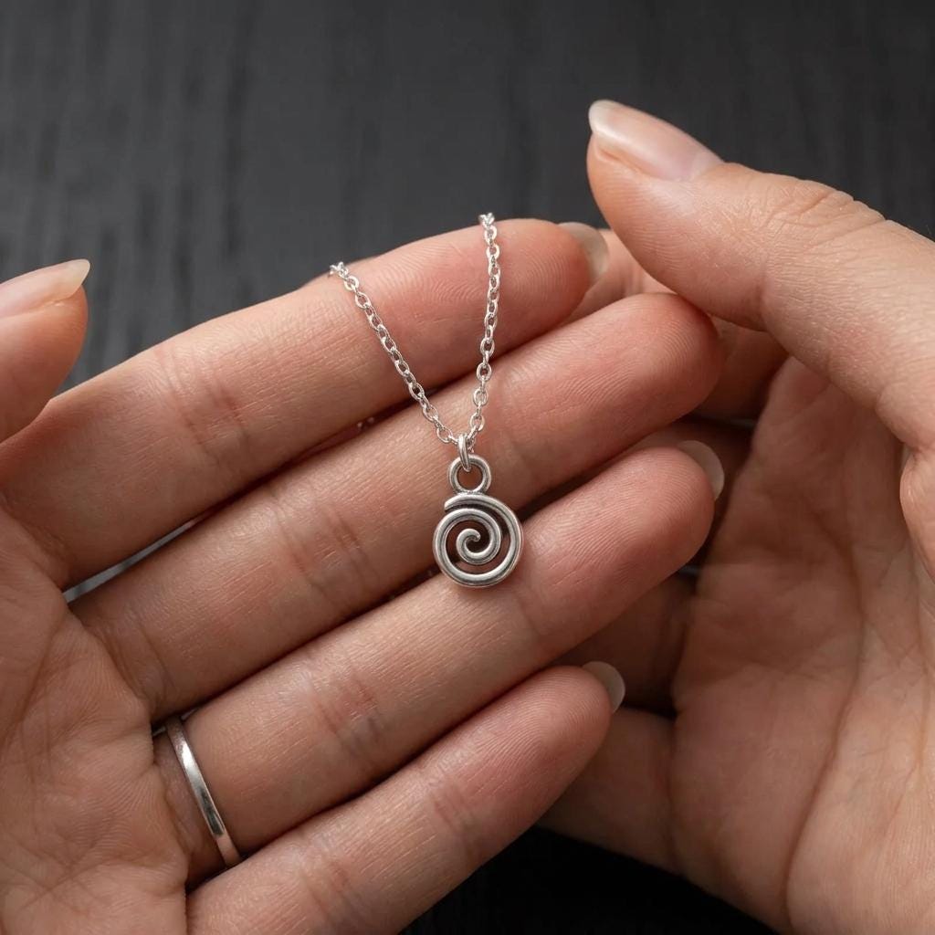 Swirl Necklace - Etsy