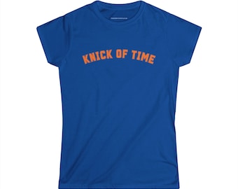 Shirt Knick of Time, grappig Knicks-fant-shirt, vintage basketbalshirt, cadeau basketbalfan New York, outfit wedstrijddag