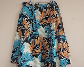 Handmade Cotton Ankara Wrap Skirt (Unlined)