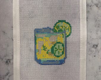 Hand painted CLASSIC MARG needlepoint canvas