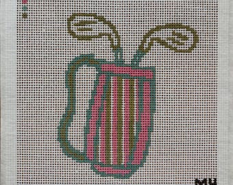 Hand painted GOLF BAG needlepoint canvas