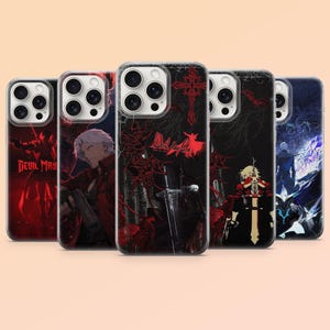 Devil May Cry Phone Case Dante DMC Cover for iPhone 17e, 16, 15, 14, 13, 12, Samsung S25, S24Fe, S23, S22, A16, A26, A56, Pixel 10, 9Pro