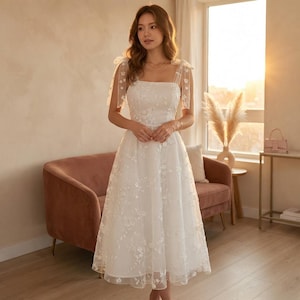 White Graduation Dress for Women