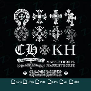 Chrome Hearts Logo Sticker - Etsy Hong Kong