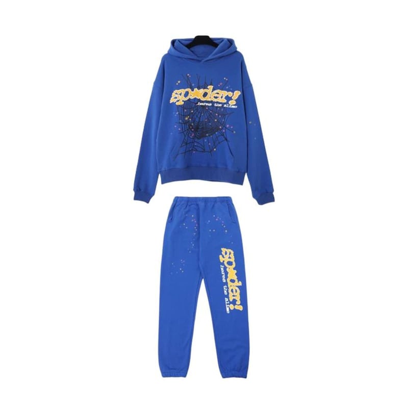 SP5der Tracksuit Black Pink | Men's & Women's Streetwear Hoodie Joggers Set| Blau