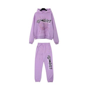 SP5der Tracksuit Black Pink | Men's & Women's Streetwear Hoodie Joggers Set| Lila