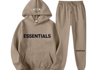 Essentiële trainingspakset, oversized hoodie en joggingbroek, premium streetwear trainingspak, unisex bijpassende outfit, casual modekleding