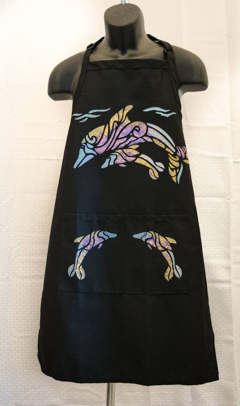 Dolphin Apron Black or White