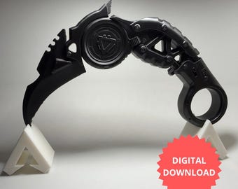 3D Printed Crawl Karambit STL (Apex Legends Inspired) - Cosplay Prop (Digital Download)