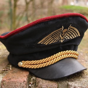 MADE TO ORDER WH40k Commissar Cosplay Hat - Velvet & Faux Leather