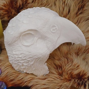 READY TO SHIP - Diy Blank Resin Mask with Eyes - Cosplay Larp Mask Base