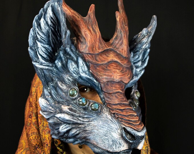 MADE TO ORDER Qilin Mask in Resin Kylin Horn Larp Kilin Etsy