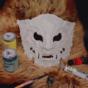 READY TO SHIP Diy Blank Resin Mask - White Base for Cosplay Larp