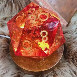 MADE TO ORDER Personalized D20 Led Lamp - Custom Color Rpg Decor - Dungeons & Dragons Gift