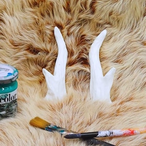 READY TO SHIP -  Blank Chinese Dragon Horns - Resin spikes for Eastern Cosplay Masks - Small horns for Unique Costume