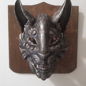 MADE TO ORDER Personalized wooden wall display for masks image 2